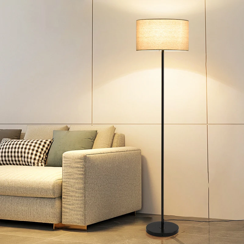 Floor Lamp Tripod - Modern Simple Cloth Led Floor Lamp