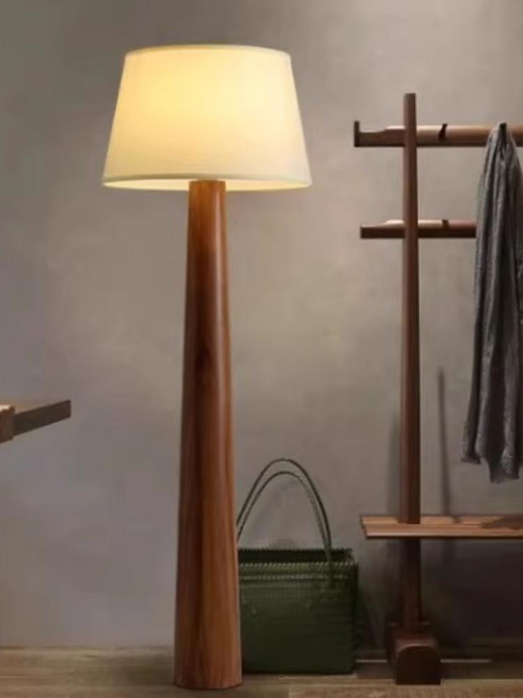 Floor Lamp Tripod - Conical Oak Floor Lamp Wabi Sabi