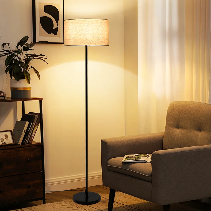 Modern Simple Cloth Led Floor  - Floor Lamp Tripod 评论和价格