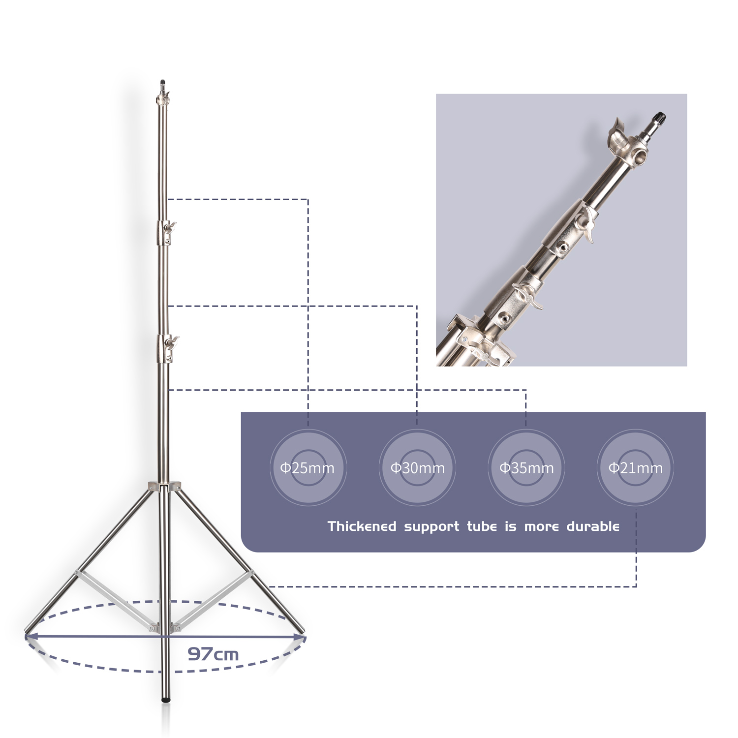 SH 2.8M Stainless Steel Light  - Lighting Gallery 评论和价格