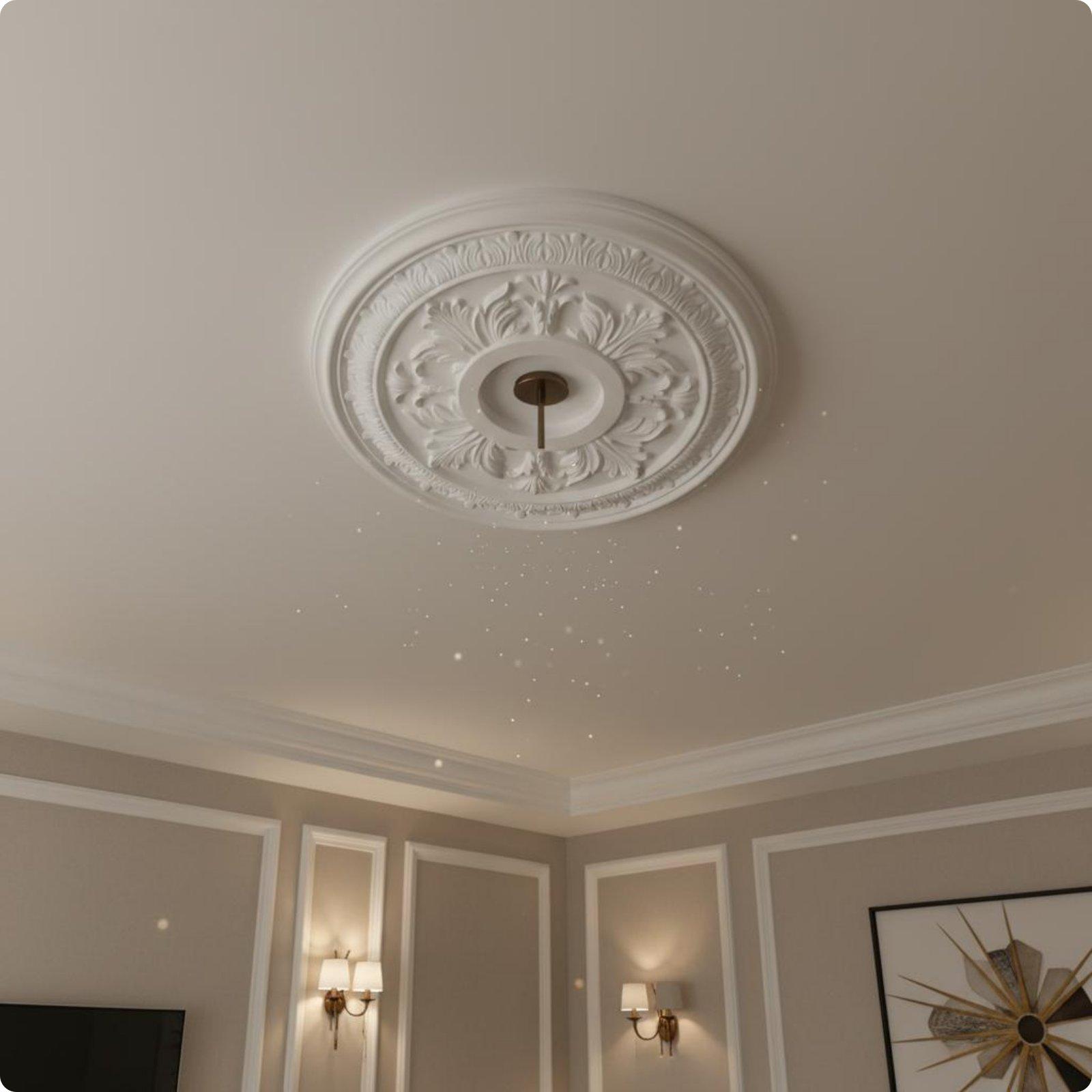 Gold Embossed Ceiling Light Pa - Decor Lighting Fixtures 评论和价格