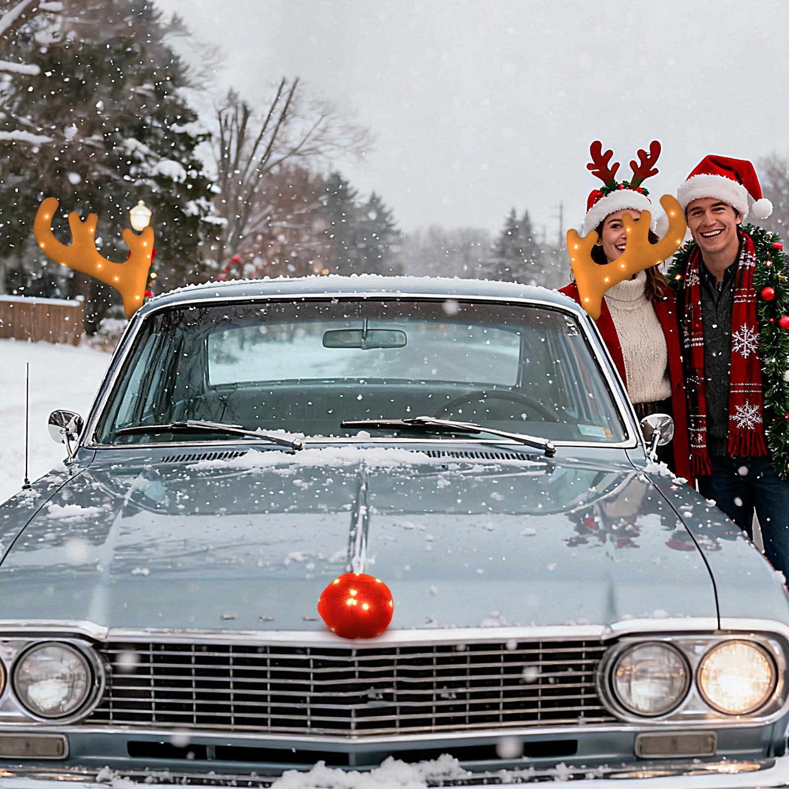 Reindeer Car Decor Cute Christ - Up Lighting Decor 评论和价格