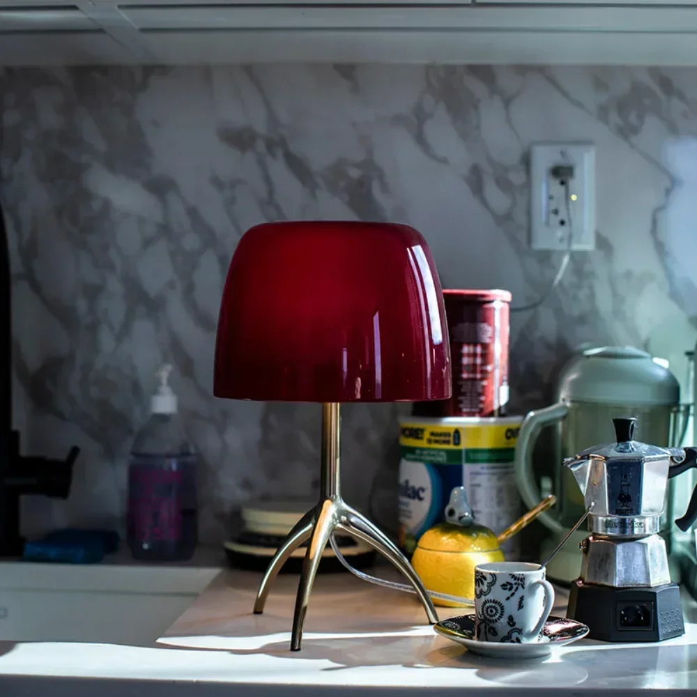 Italian Vintage Glass Table La - Floor Lamp Tripod 评论和价格