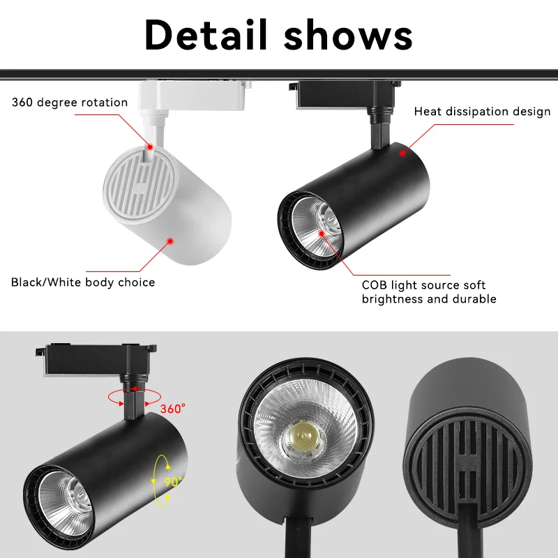 Set LED Track Light 110v 220v  - Decor Lighting Fixtures 评论和价格