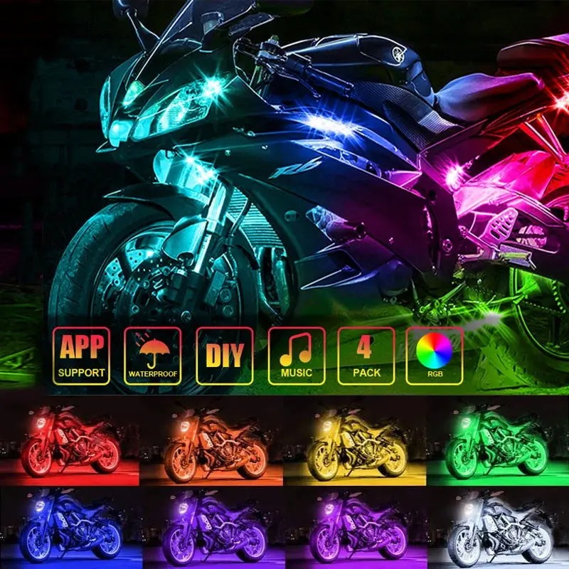 Motorcycle LED Decorative ligh - Lighting Bolt Decor 评论和价格