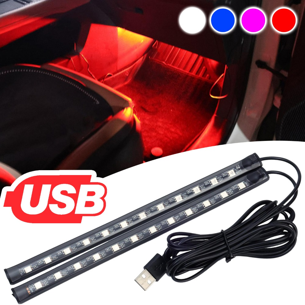 USB Car LED Strip Light Interi - Lighting Bolt Decor 评论和价格
