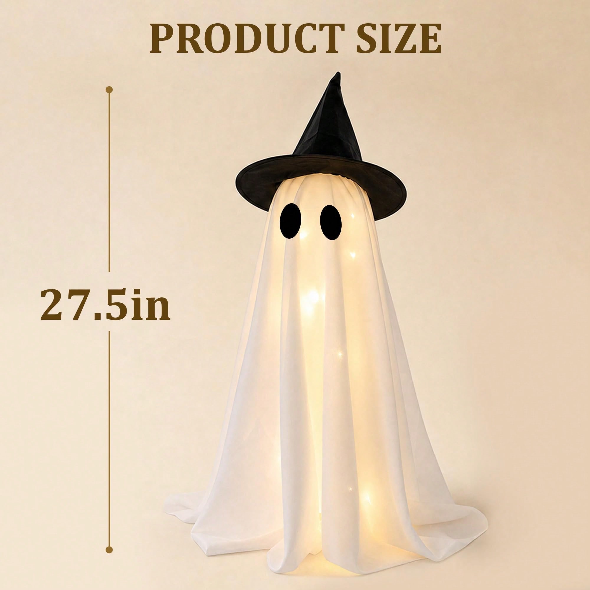LED Light‑Up Witch Hat Ghost 2 - Up Lighting Decor 评论和价格