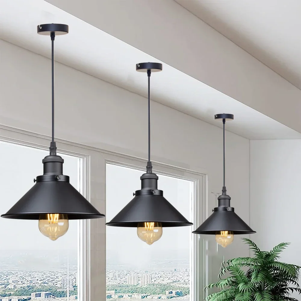 Black Vintage Pendant Light Re - Decor Lighting Fixtures 评论和价格