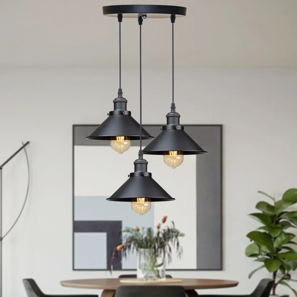 Black Vintage Pendant Light Re - Decor Lighting Fixtures 评论和价格